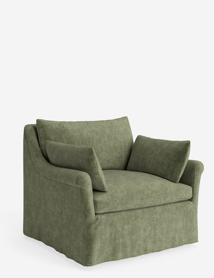 Portola Rolled Arm Slipcover Chair