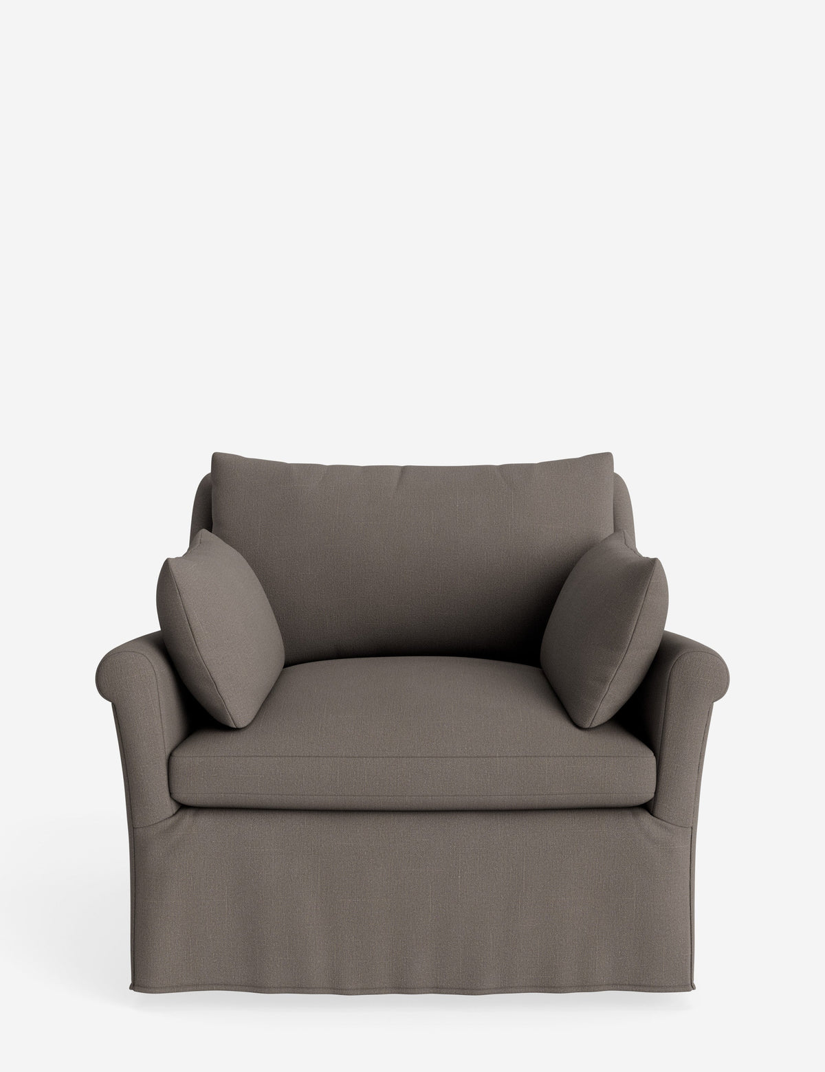 Portola Rolled Arm Slipcover Chair