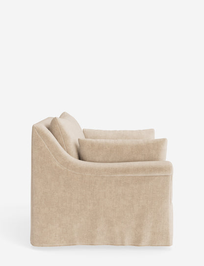 Portola Rolled Arm Slipcover Chair