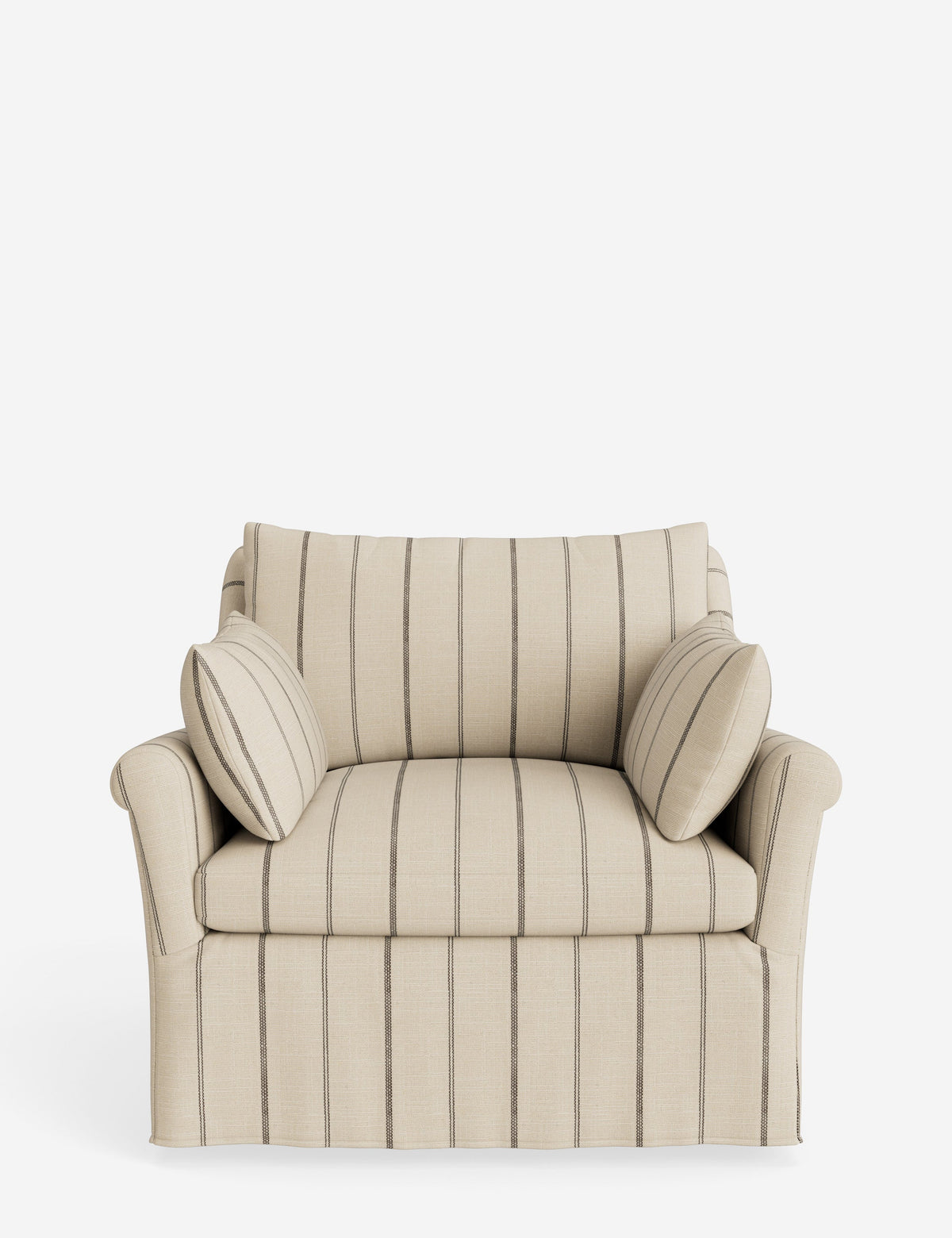 Portola Rolled Arm Slipcover Chair