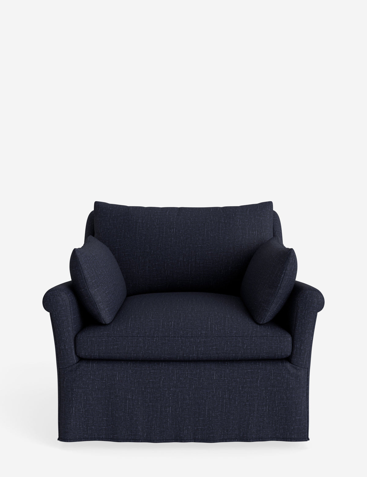 Portola Rolled Arm Slipcover Chair