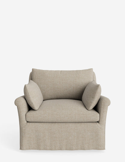 Portola Rolled Arm Slipcover Chair