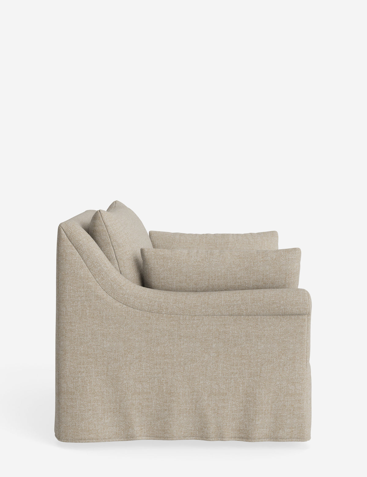 Portola Rolled Arm Slipcover Chair