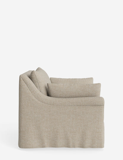 Portola Rolled Arm Slipcover Chair