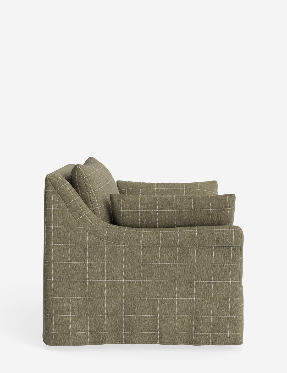 Portola Rolled Arm Slipcover Chair