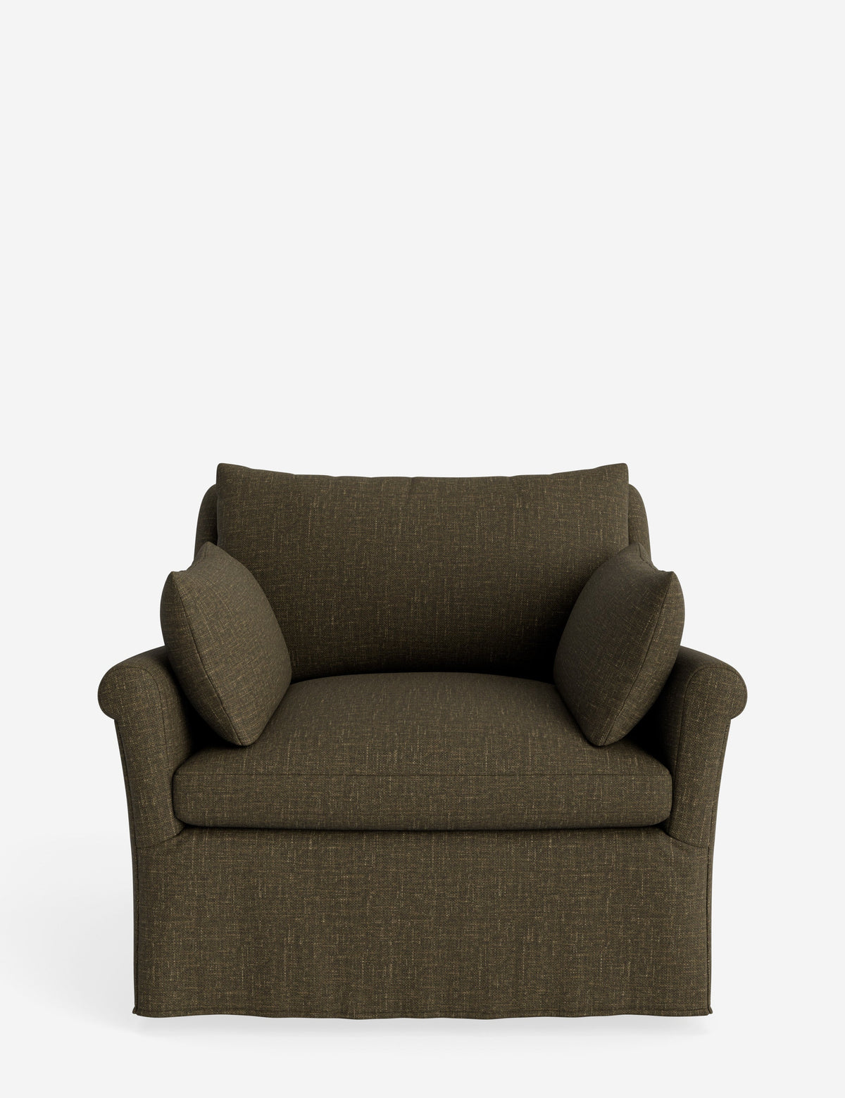 Portola Rolled Arm Slipcover Chair