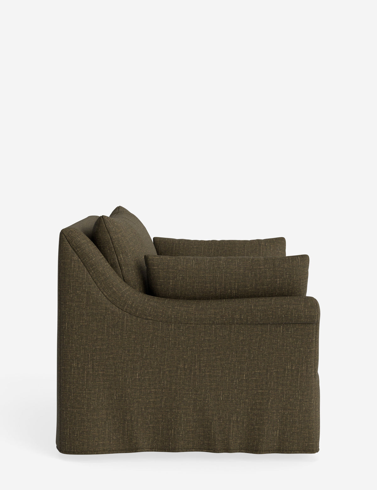 Portola Rolled Arm Slipcover Chair