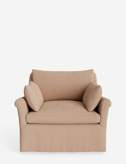 Portola Rolled Arm Slipcover Chair