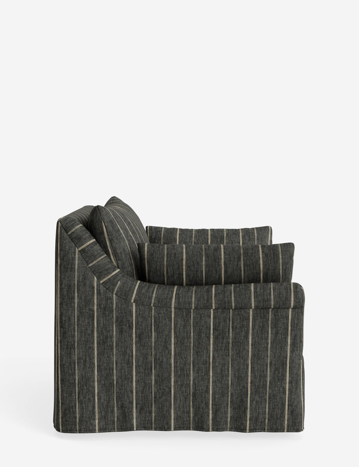 Portola Rolled Arm Slipcover Chair