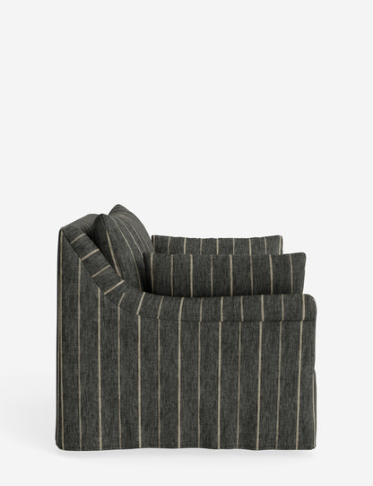 Portola Rolled Arm Slipcover Chair
