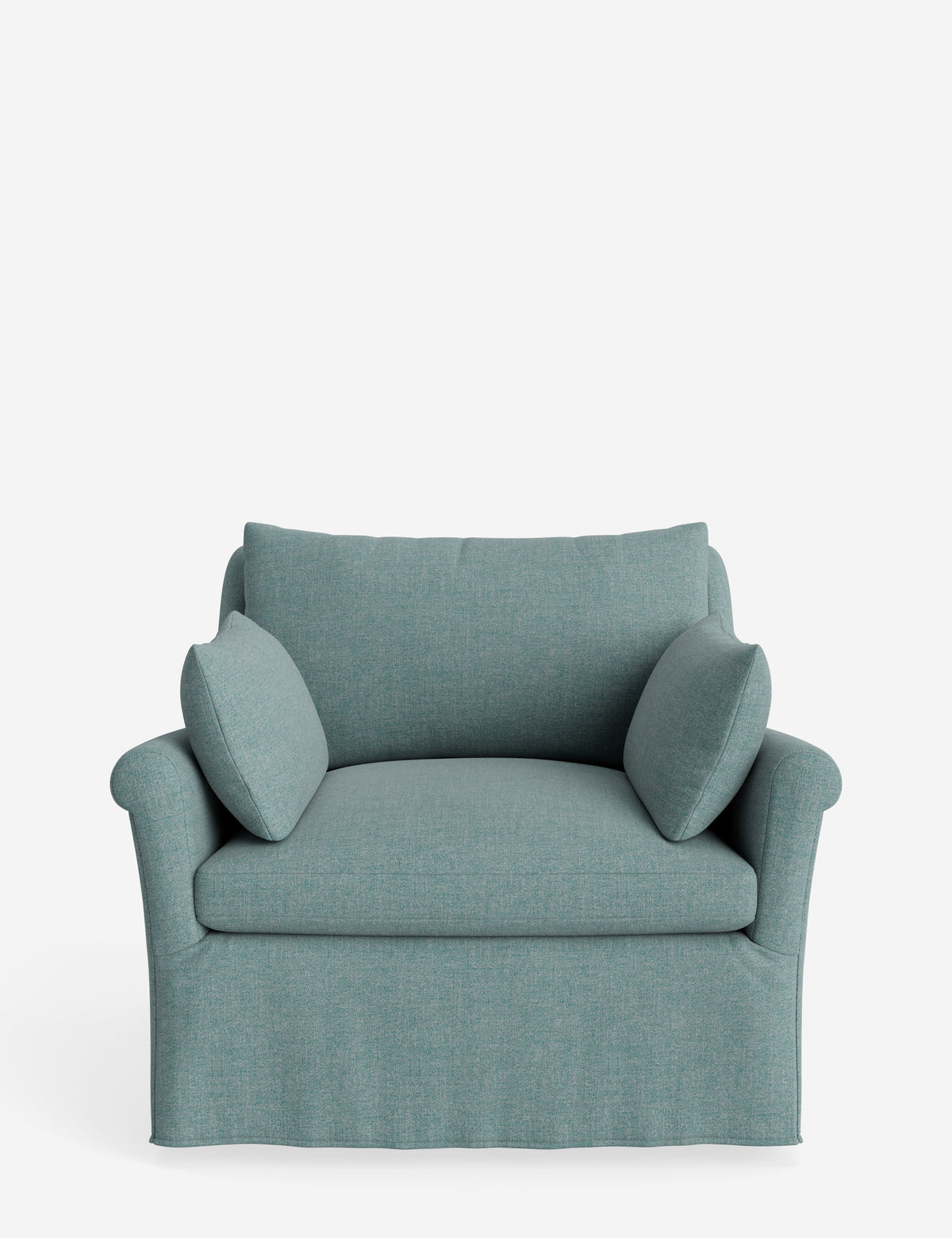 Portola Rolled Arm Slipcover Chair