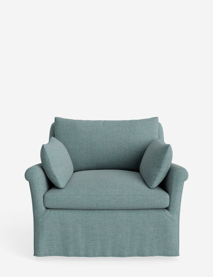 Portola Rolled Arm Slipcover Chair