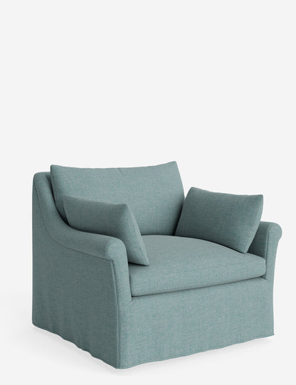 Portola Rolled Arm Slipcover Chair
