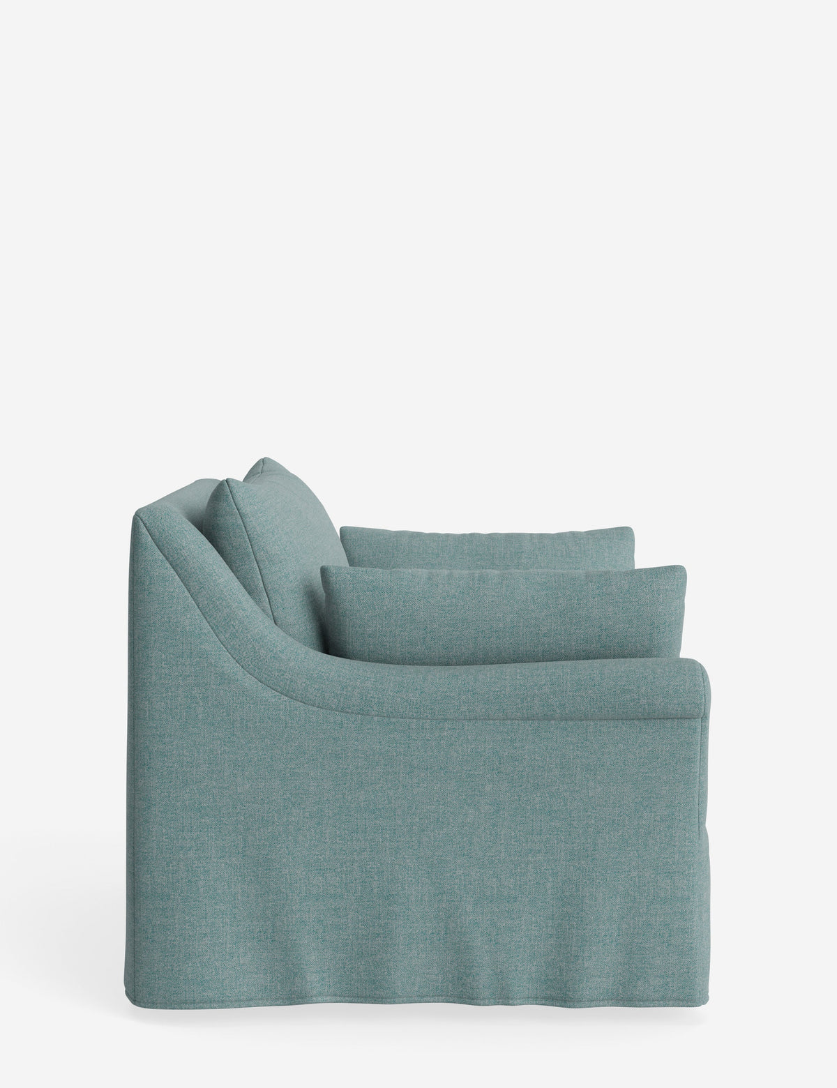 Portola Rolled Arm Slipcover Chair