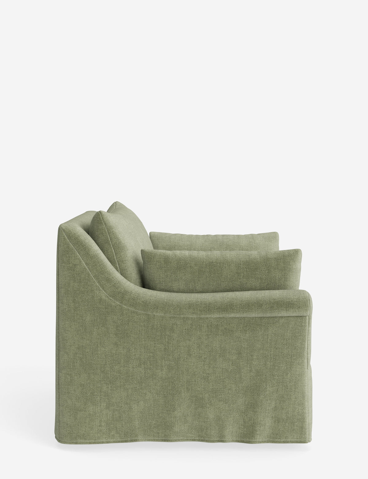Portola Rolled Arm Slipcover Chair
