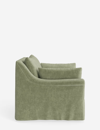 Portola Rolled Arm Slipcover Chair