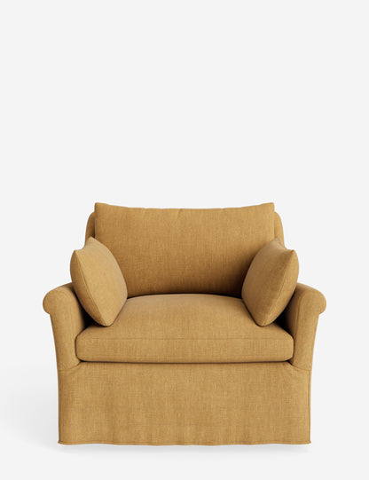 Portola Rolled Arm Slipcover Chair