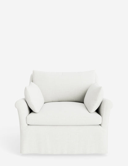 Portola Rolled Arm Slipcover Chair