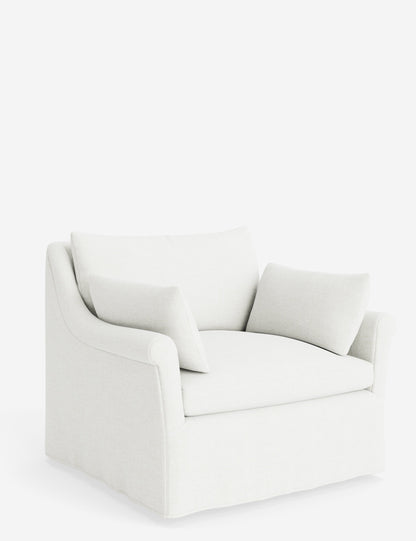 Portola Rolled Arm Slipcover Chair