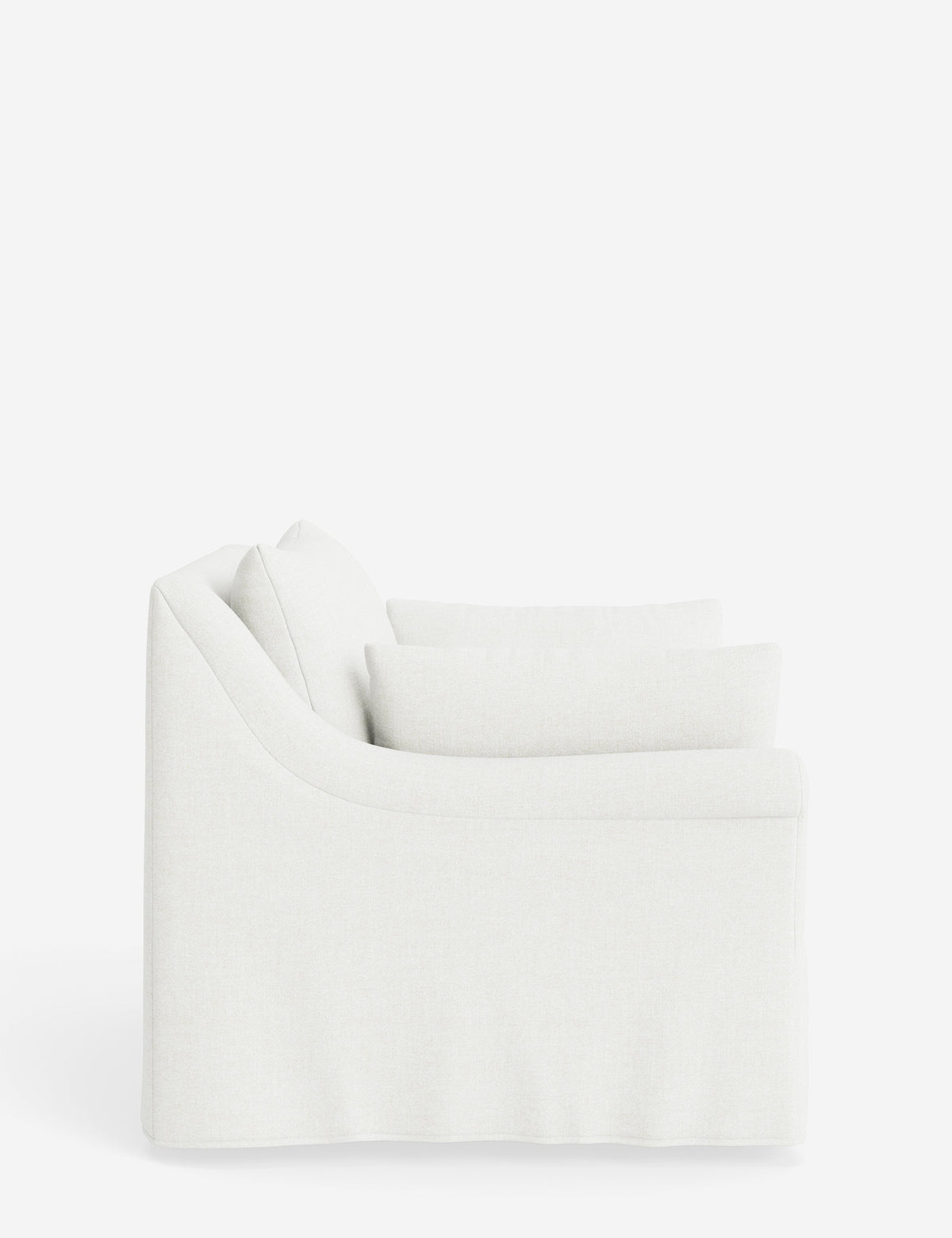 Portola Rolled Arm Slipcover Chair