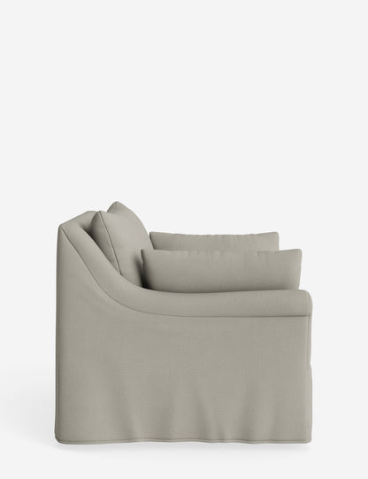 Portola Rolled Arm Slipcover Chair