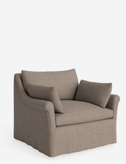 Portola Rolled Arm Slipcover Chair