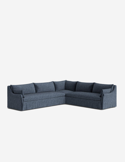 Portola Rolled Arm Slipcover Corner Sectional Sofa