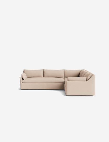 Portola Luxe Depth Slipcover Corner Sectional Sofa