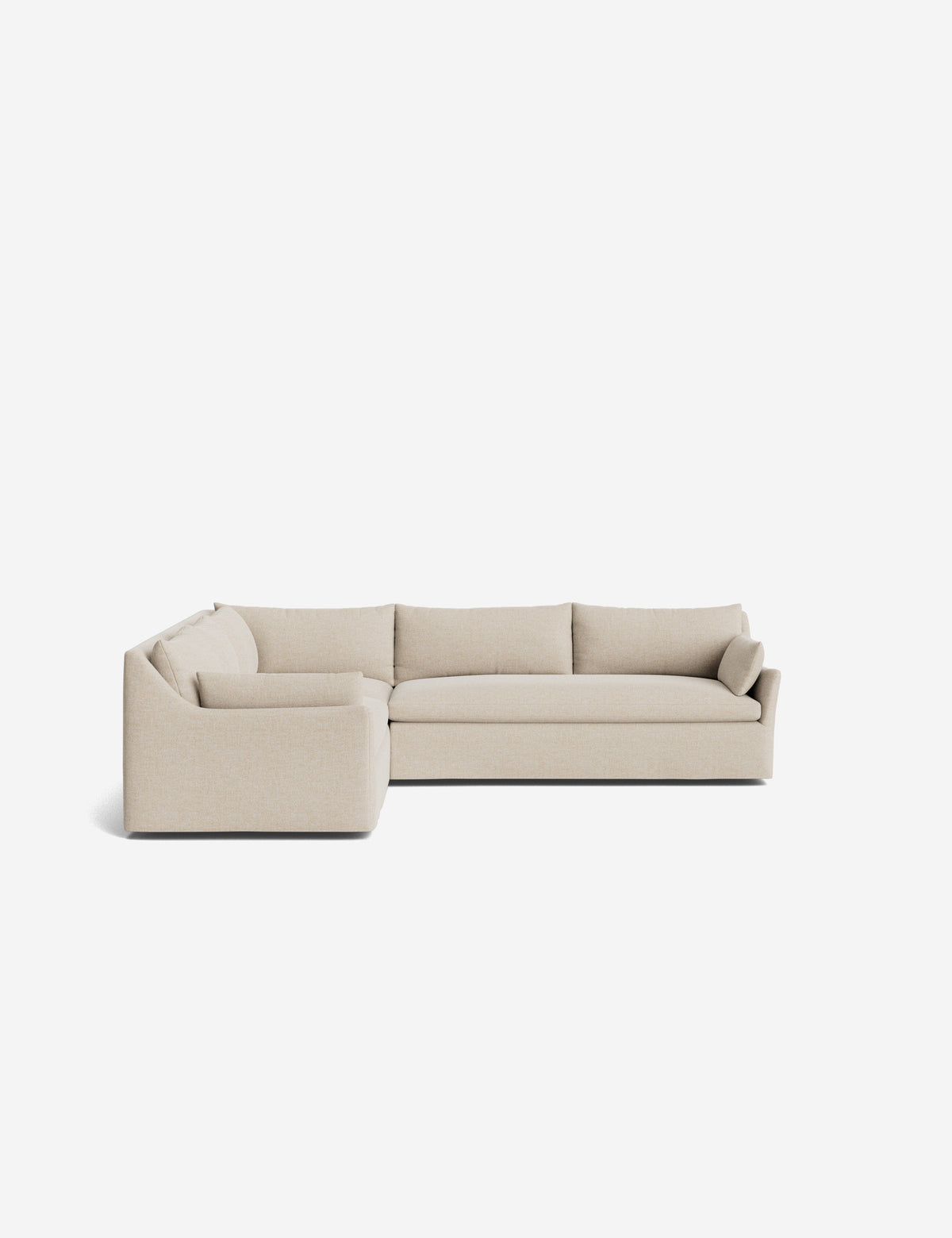 Portola Luxe Depth Slipcover Corner Sectional Sofa