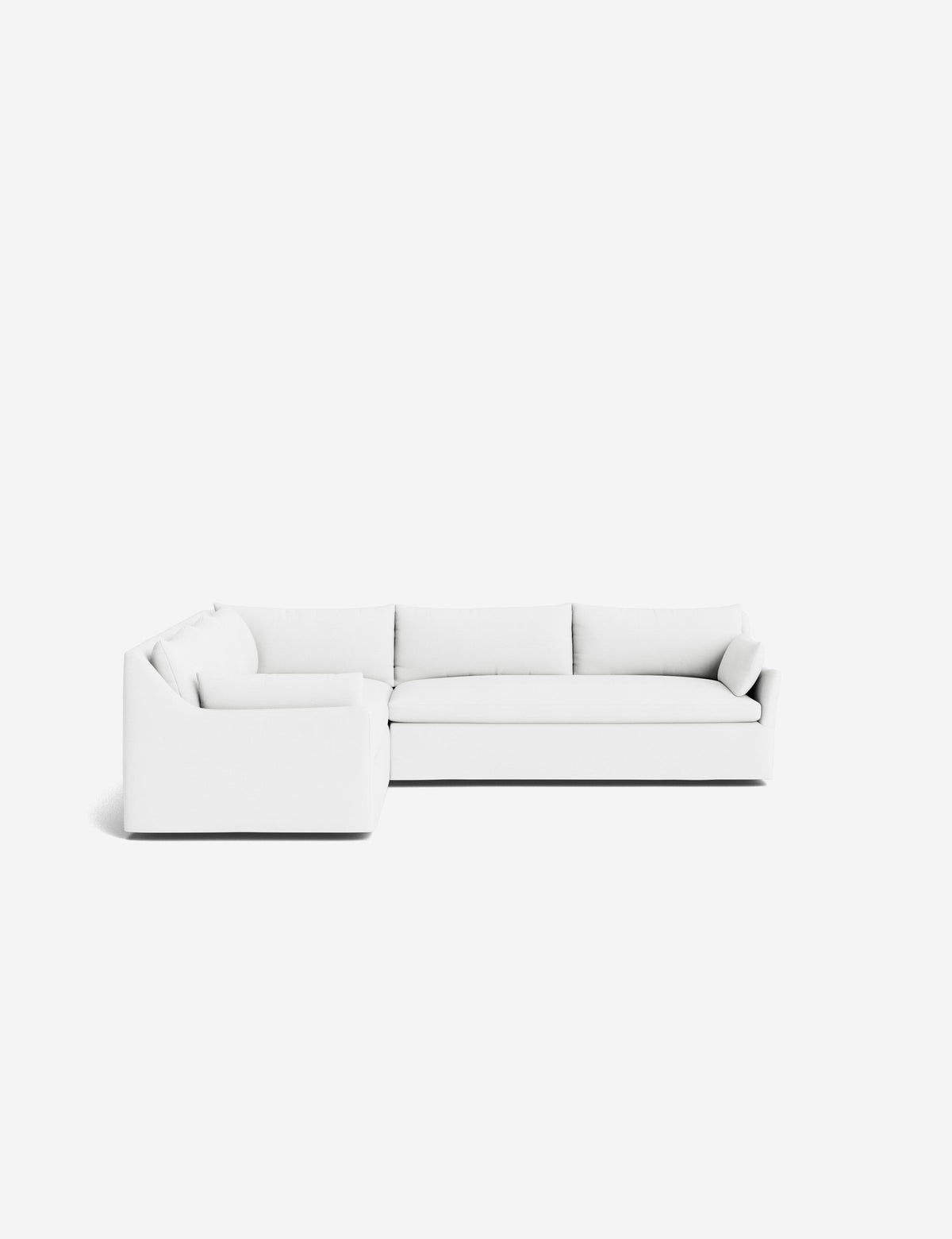 Portola Luxe Depth Slipcover Corner Sectional Sofa