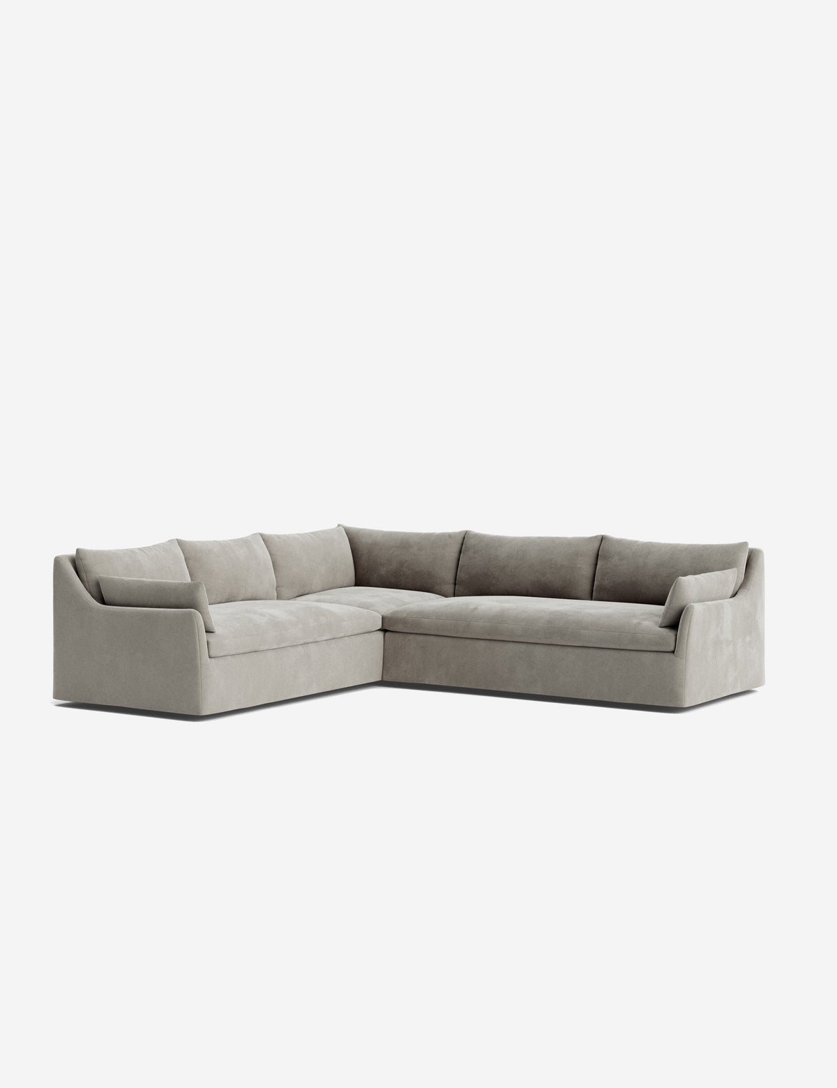 Portola Luxe Depth Slipcover Corner Sectional Sofa