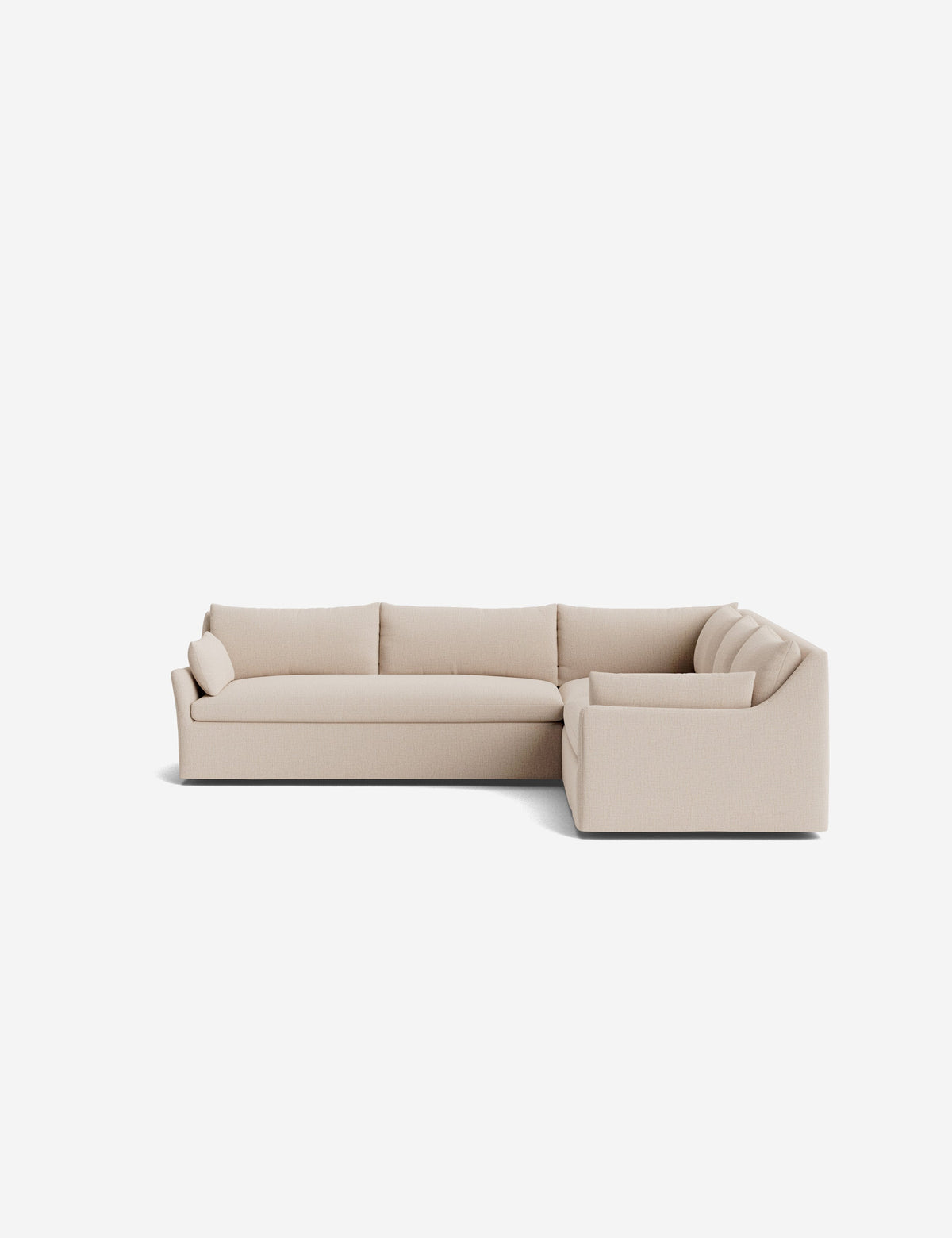 Portola Luxe Depth Slipcover Corner Sectional Sofa