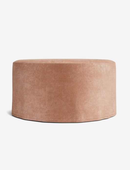 Portola Slipcover Round Ottoman