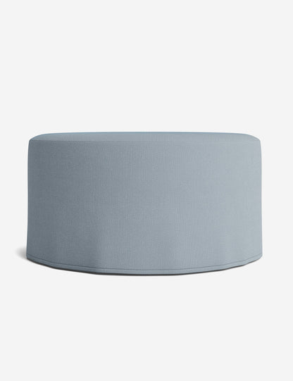 Portola Slipcover Round Ottoman
