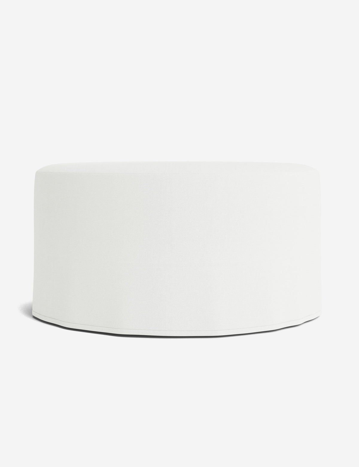 Portola Slipcover Round Ottoman
