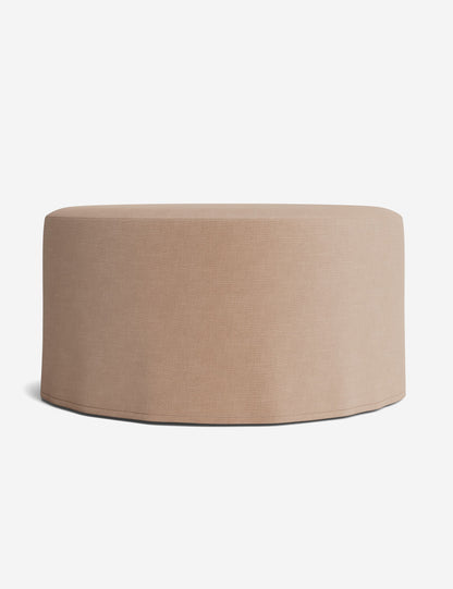 Portola Slipcover Round Ottoman