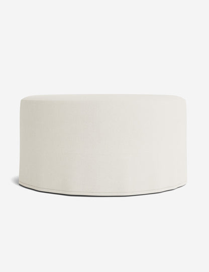Portola Slipcover Round Ottoman