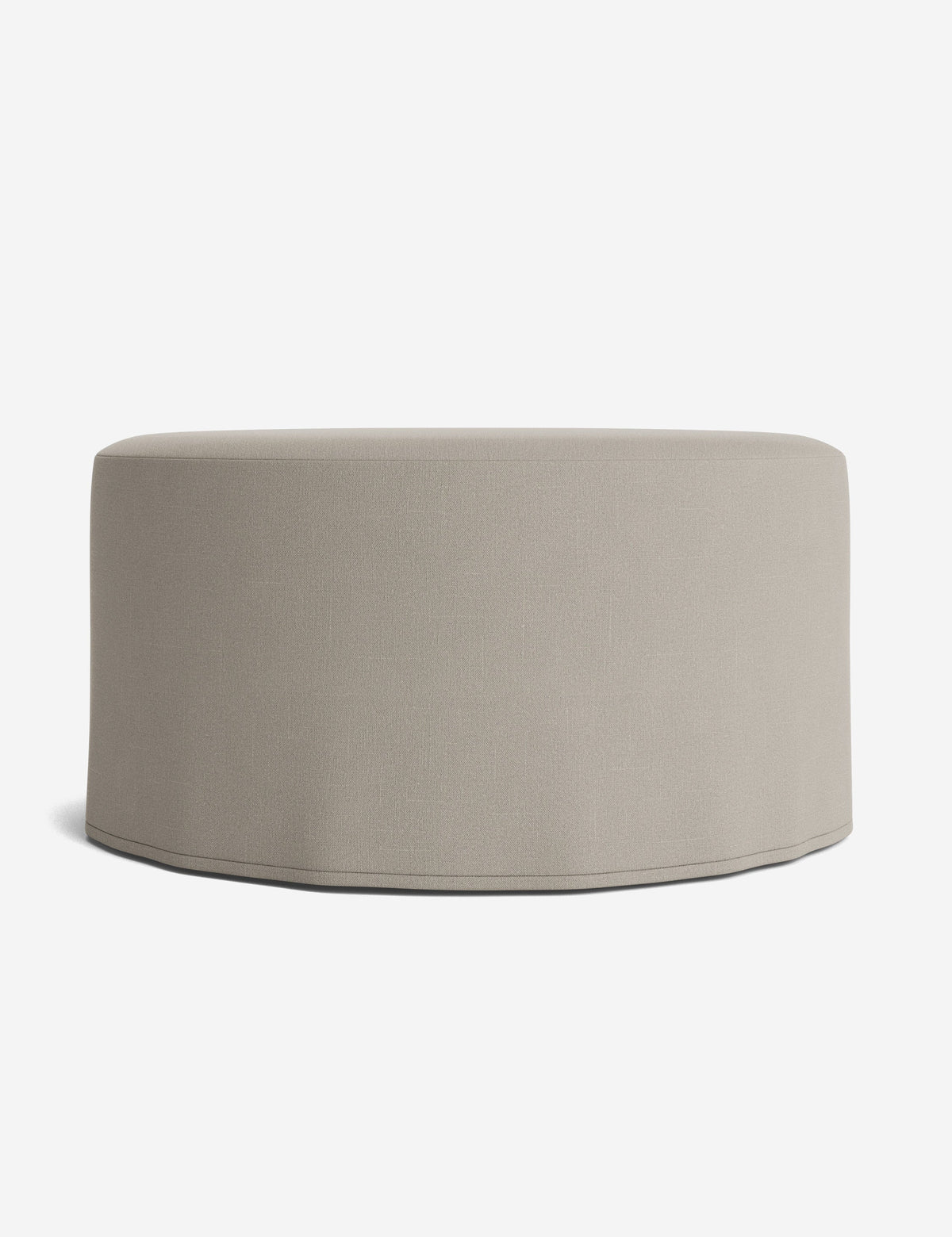 Portola Slipcover Round Ottoman