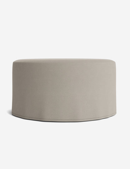 Portola Slipcover Round Ottoman