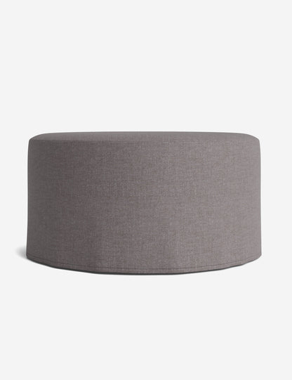Portola Slipcover Round Ottoman