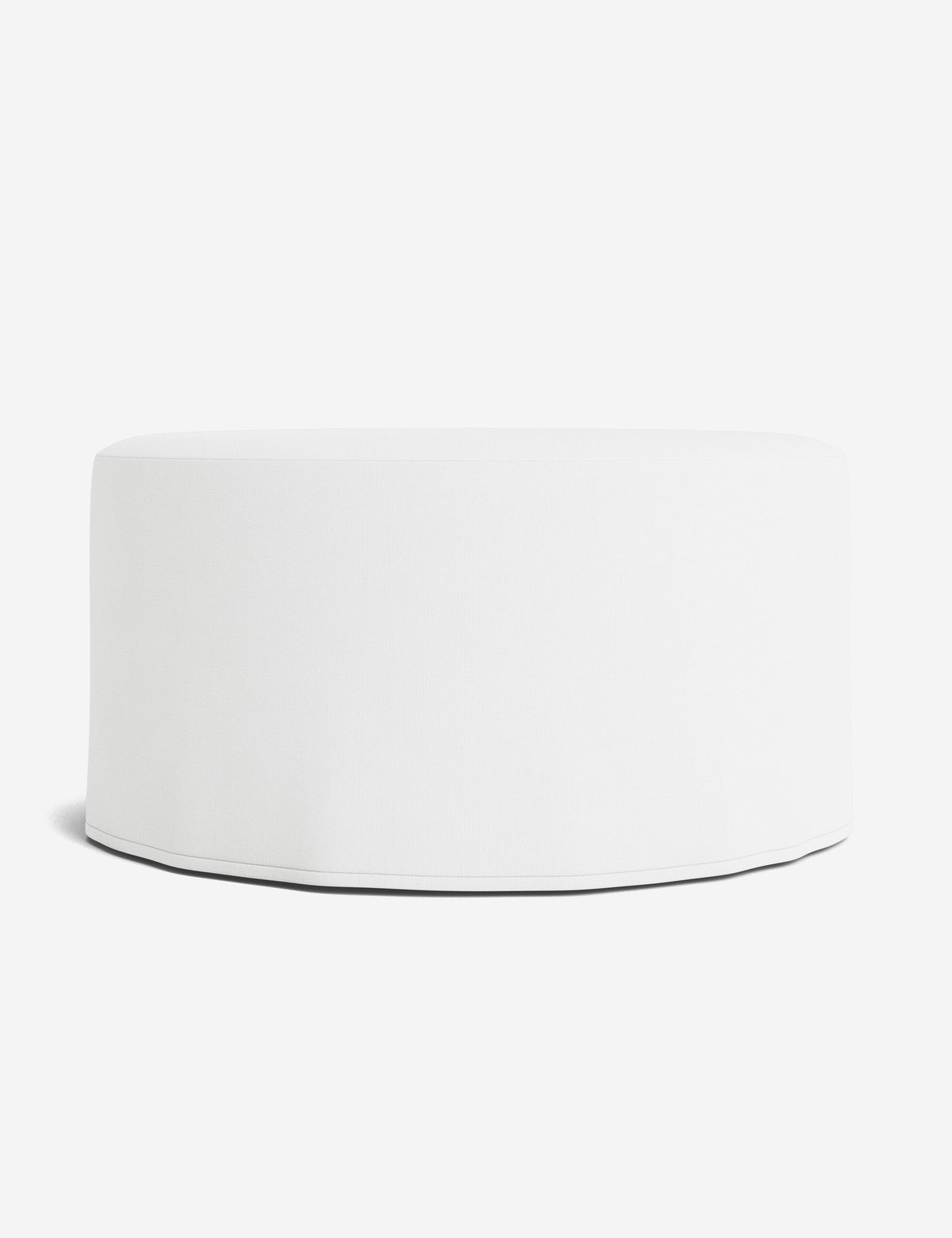 Portola Slipcover Round Ottoman