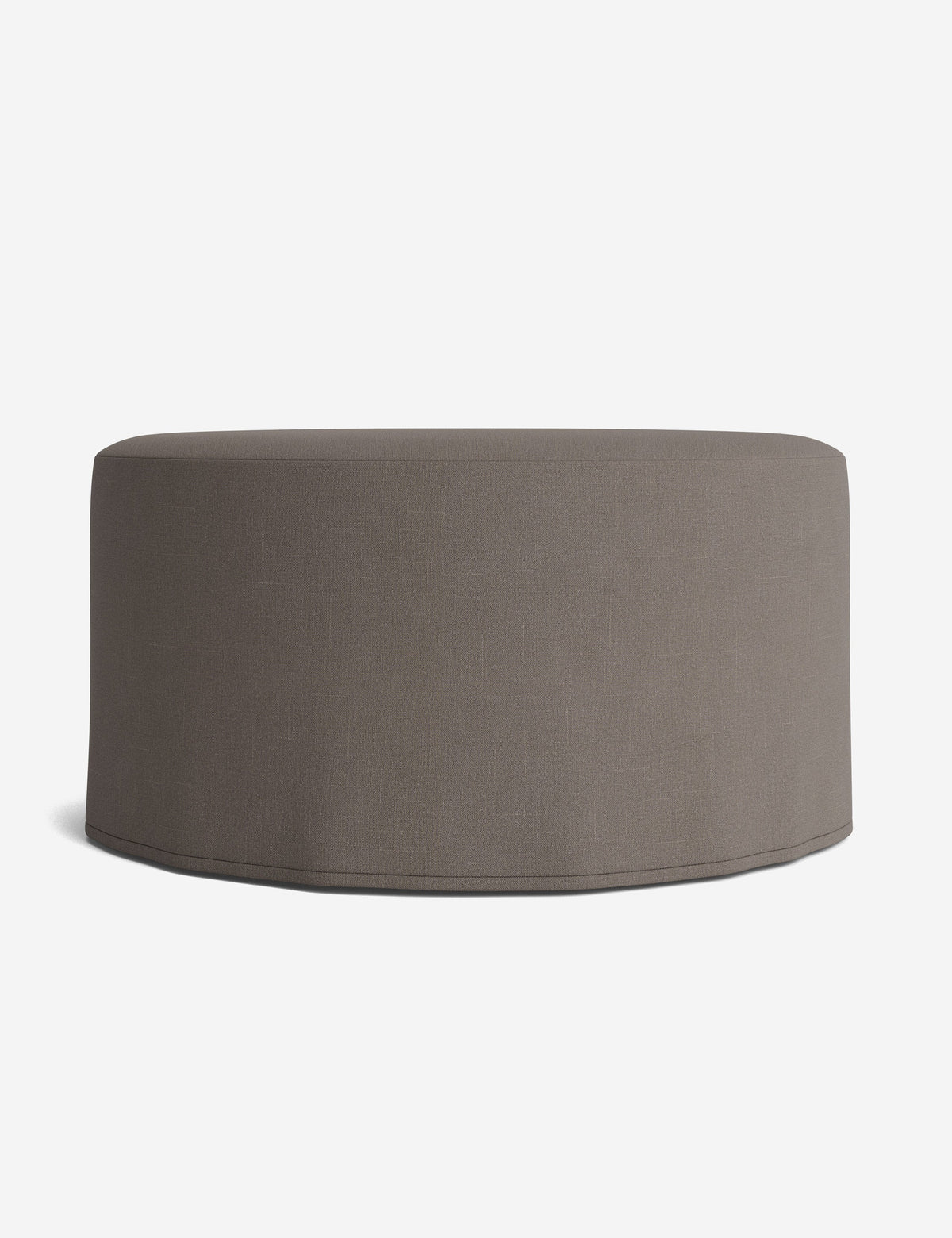 Portola Slipcover Round Ottoman