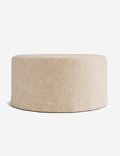 Portola Slipcover Round Ottoman