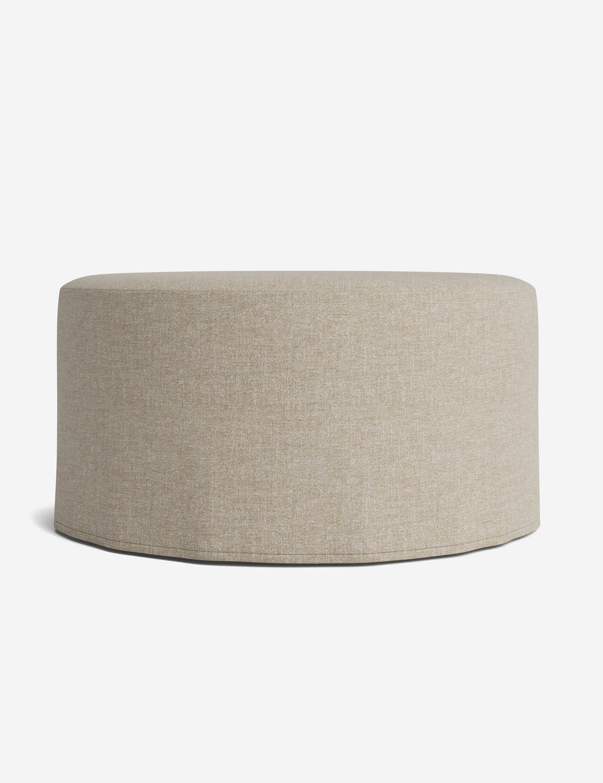 Portola Slipcover Round Ottoman
