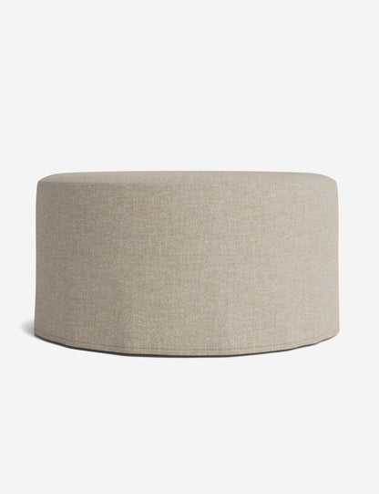 Portola Slipcover Round Ottoman