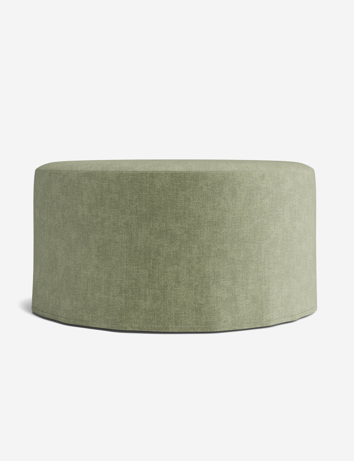 Portola Slipcover Round Ottoman