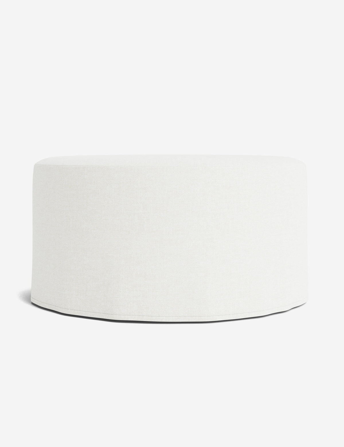 Portola Slipcover Round Ottoman