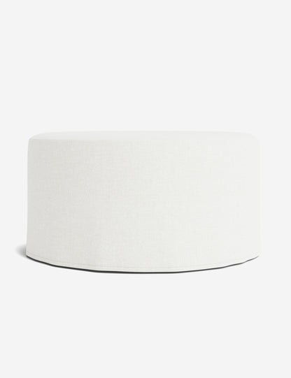 Portola Slipcover Round Ottoman