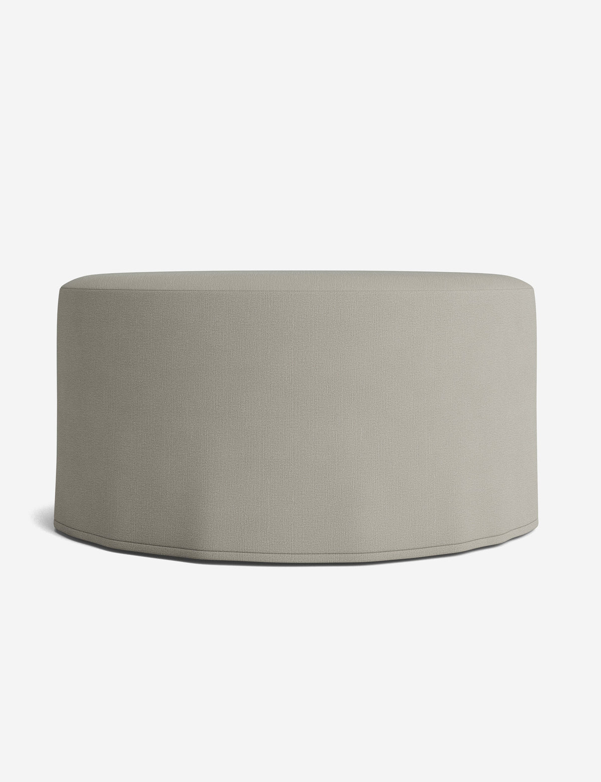 Portola Slipcover Round Ottoman
