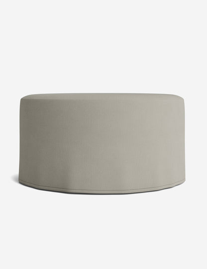 Portola Slipcover Round Ottoman
